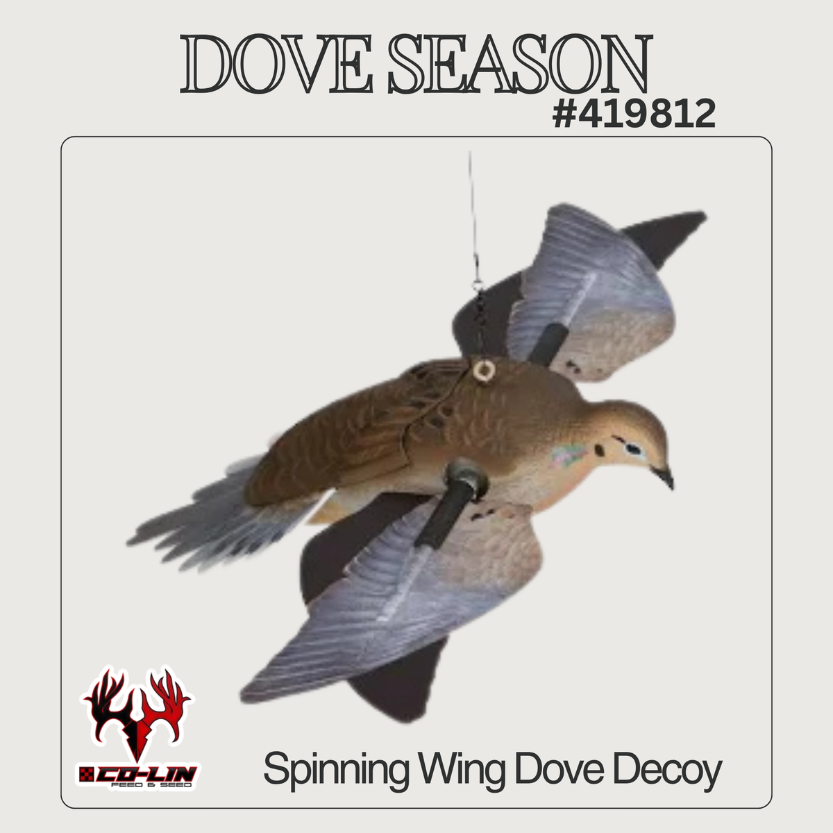 Avian Powerlight Spinning Wing Dove Decoy