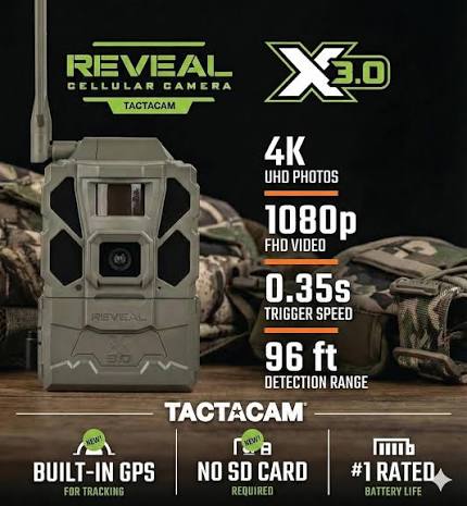 Tactacam Reveal X 3.0  Cellular Camera